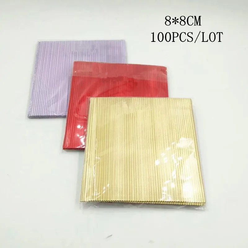 High Grade Corrugated Chocolate Package Paper Embossed Baking Food Wrapping Paper Ten Colours 8*8cm 200pcs per lot
High Grade Corrugated Chocolate Package Paper Embossed Baking Food Wrapping Paper Ten Colours 8*8cm 200pcs per lot
