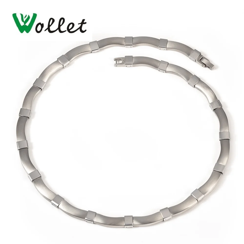 Wollet Jewelry Healing Energy Magnetic Stainless Steel Necklace For Women Metallic Silver Color 5 in 1 Germanium Tourmaline 48cm
Wollet Jewelry Healing Energy Magnetic Stainless Steel Necklace For Women Metallic Silver Color 5 in 1 Germanium Tourmaline 48cm