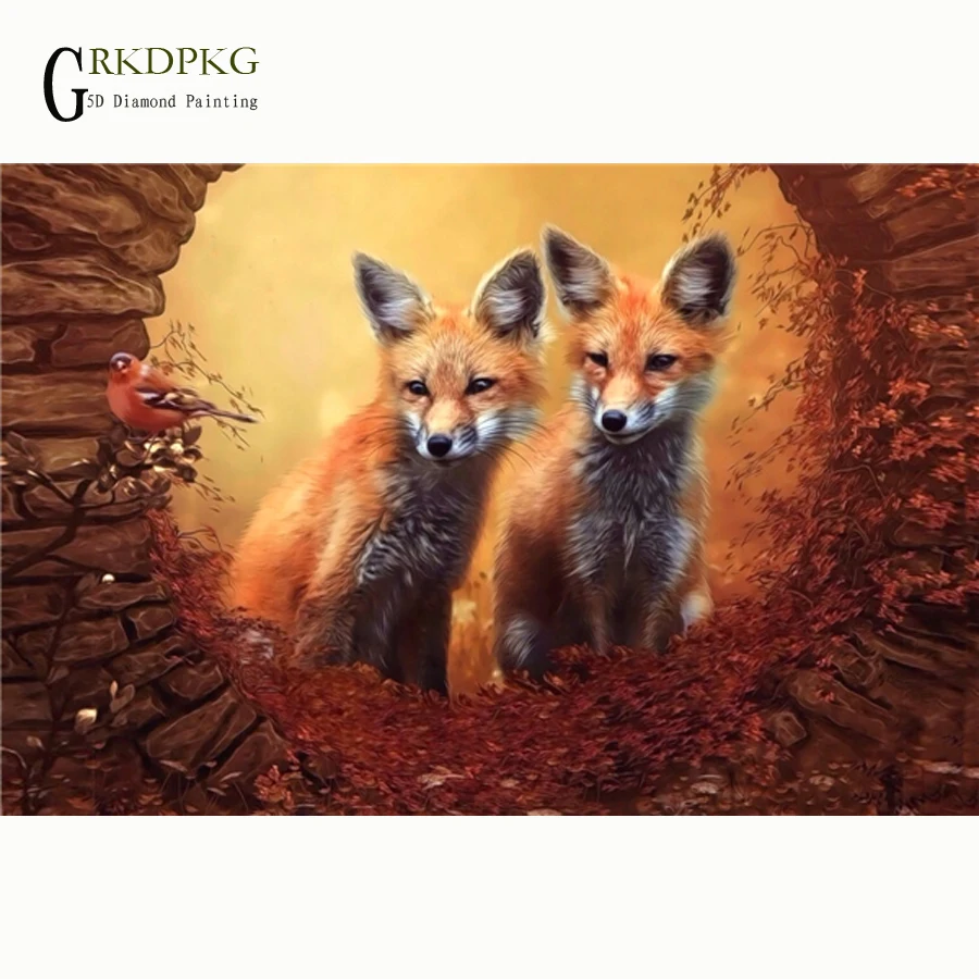 5d diy Diamond Painting Cross Stitch Animal fox Embroidery Diamond Mosaic Picture Rhinestones Craft Needlework home decoration
5d diy Diamond Painting Cross Stitch Animal fox Embroidery Diamond Mosaic Picture Rhinestones Craft Needlework home decoration