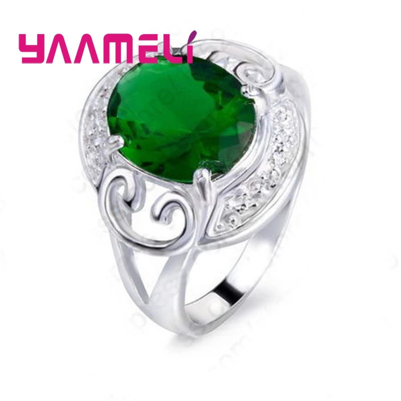 Classic Luxury 925 Sterling Silver Green Cubic Zircon Rings Masquerade Party Jewelry High Quality Women Mother 's Gift
Classic Luxury 925 Sterling Silver Green Cubic Zircon Rings Masquerade Party Jewelry High Quality Women Mother 's Gift