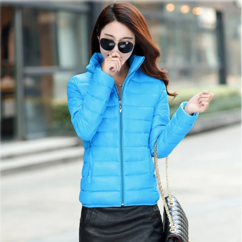 Nice High Quality Women Winter Jacket Solid Light Slim Autumn Ladies Basic Coat Outerwear Plus Size Short Parka Zipper Chaqueta
Nice High Quality Women Winter Jacket Solid Light Slim Autumn Ladies Basic Coat Outerwear Plus Size Short Parka Zipper Chaqueta