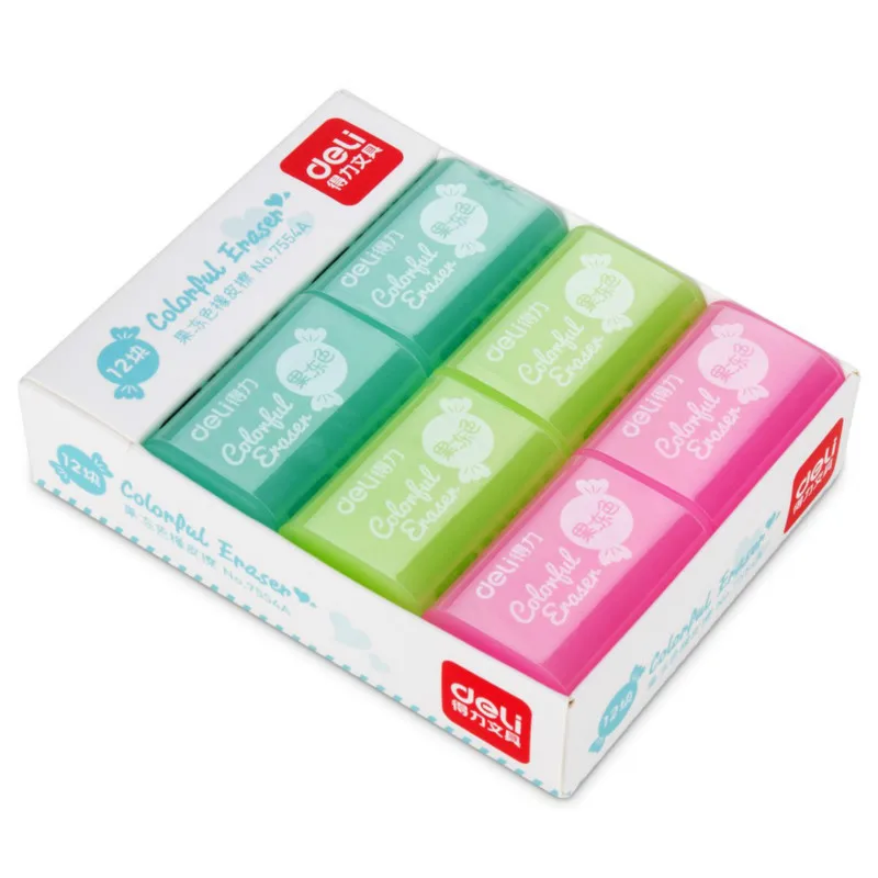 Deli Eraser Pupil Kawaii Colorful Gomas De Borrar Student Writing Painting Eraser Art Drawing Rubber Writing Correction Supplies
Deli Eraser Pupil Kawaii Colorful Gomas De Borrar Student Writing Painting Eraser Art Drawing Rubber Writing Correction Supplies