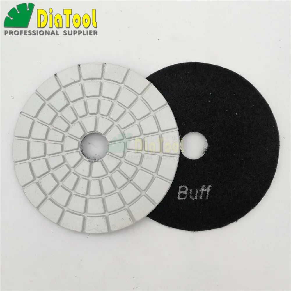 SHDIATOOL 4pcs 4"/100mm White Buff Diamond Flexible Wet Polishing Pad Stone Sanding Disc BlockType Granite Marbel Polishing Disc
SHDIATOOL 4pcs 4"/100mm White Buff Diamond Flexible Wet Polishing Pad Stone Sanding Disc BlockType Granite Marbel Polishing Disc