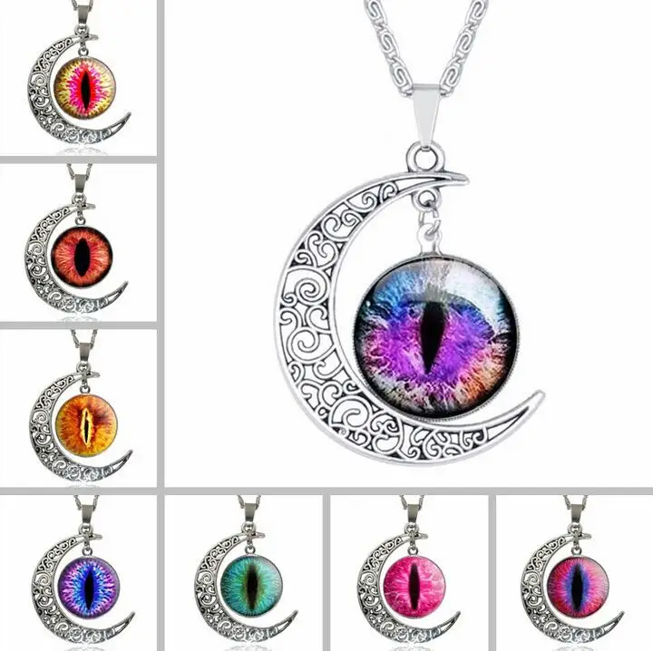 Retro Antique Silver Moon Timeless Eye Crystal Stone Chain Necklace Pendant Steampunk Jewelry
Retro Antique Silver Moon Timeless Eye Crystal Stone Chain Necklace Pendant Steampunk Jewelry