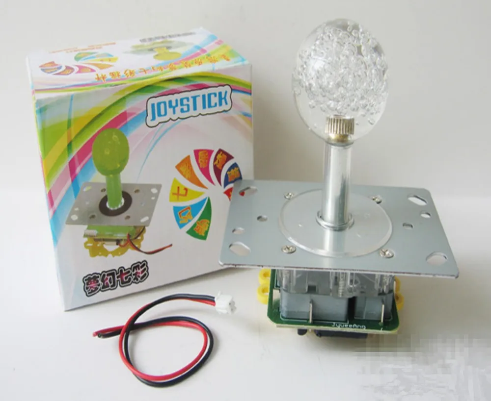 2 PCS 5V Arcade DIY Crystal Ball Colorful Joystick 7 Colors For Arcade Doll Machine
2 PCS 5V Arcade DIY Crystal Ball Colorful Joystick 7 Colors For Arcade Doll Machine