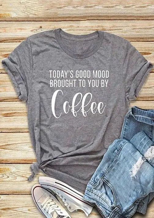 Today's Good Mood Brought To You By Coffee T-Shirt slogan positive grunge tumblr casual cotton aesthetic street style tees tops
Today's Good Mood Brought To You By Coffee T-Shirt slogan positive grunge tumblr casual cotton aesthetic street style tees tops