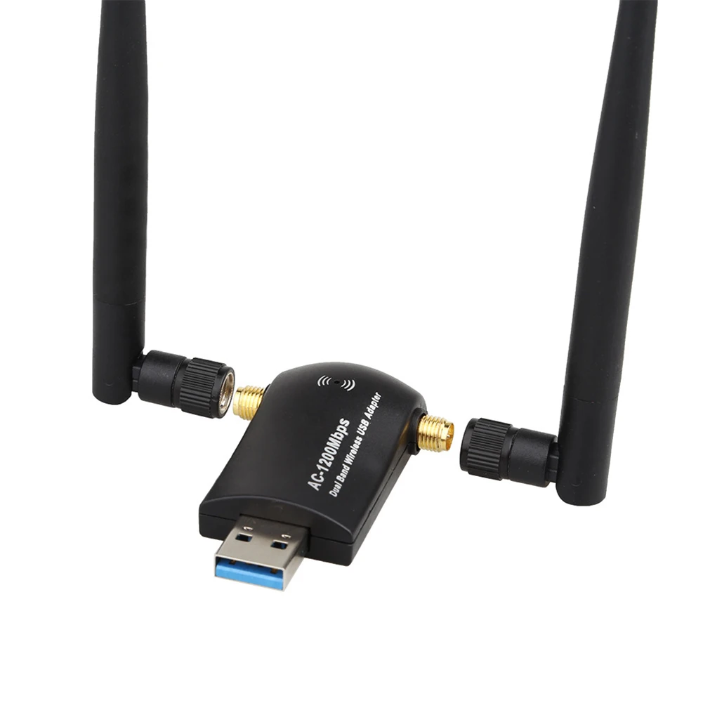 1200 Мбит/с мини Wifi беспроводной адаптер USB WLAN двухдиапазонный с антенной для ПК EM88 |