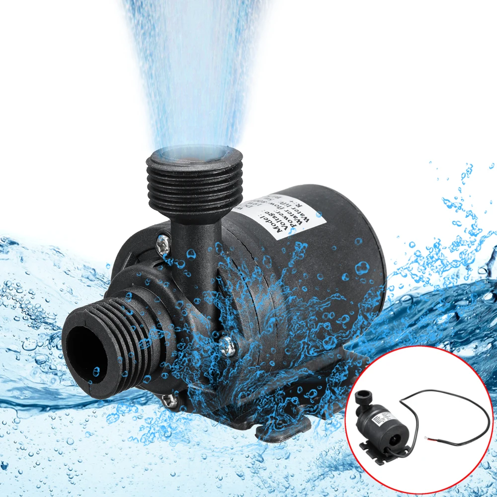 Waterproof Water Pump Ultra Quiet DC 12V 5M 800L/H Brushless Motor Submersible Water Pump for Cooling System Fountains Heater
Waterproof Water Pump Ultra Quiet DC 12V 5M 800L/H Brushless Motor Submersible Water Pump for Cooling System Fountains Heater