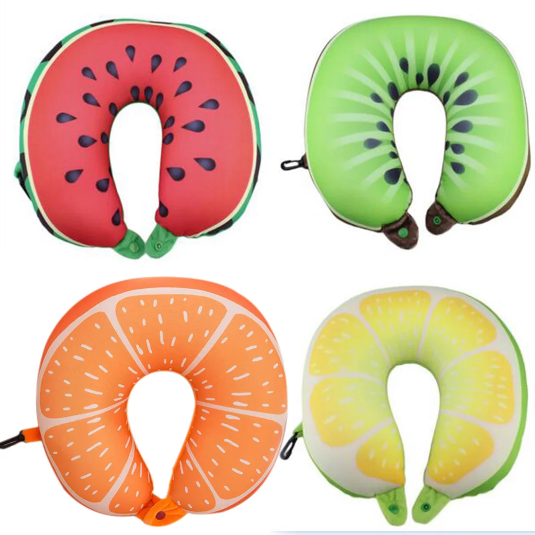 Новые фрукты u-образная подушка для путешествий nanoparties Автомобильная шеи Арбуз