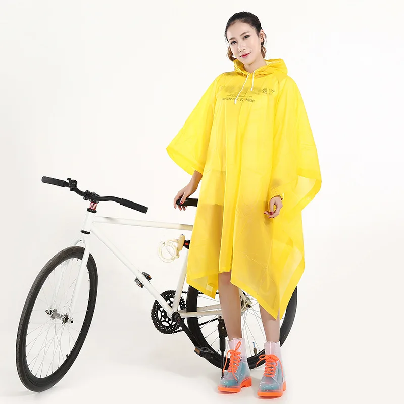 Взрослый Цвет Европейская мода ПВХ на открытом воздухе пончо для велосипеда