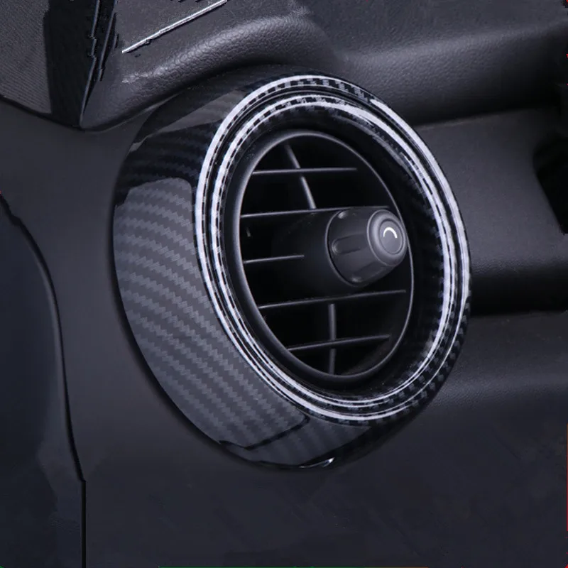 Carbon Fiber Printed Car Interior Decor A-pillar Air Vent Sticker Center Side Outlet Cover Moulding Trim for Mini Cooper F55 F56
Carbon Fiber Printed Car Interior Decor A-pillar Air Vent Sticker Center Side Outlet Cover Moulding Trim for Mini Cooper F55 F56