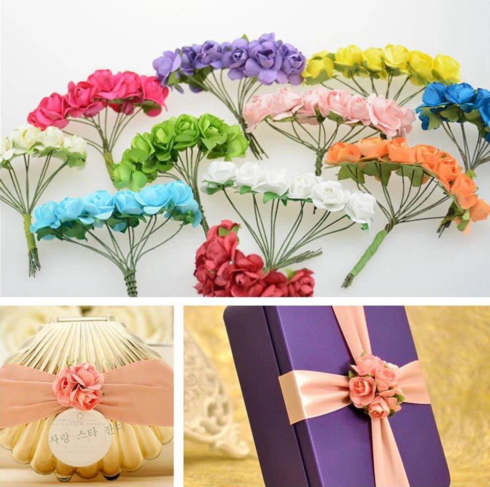 24pcs/lot Mini Paper Rose Handmake Artificial Flower Bouquet Wedding Decoration DIY Wreath Gift Scrapbooking Craft Fake Flower
24pcs/lot Mini Paper Rose Handmake Artificial Flower Bouquet Wedding Decoration DIY Wreath Gift Scrapbooking Craft Fake Flower