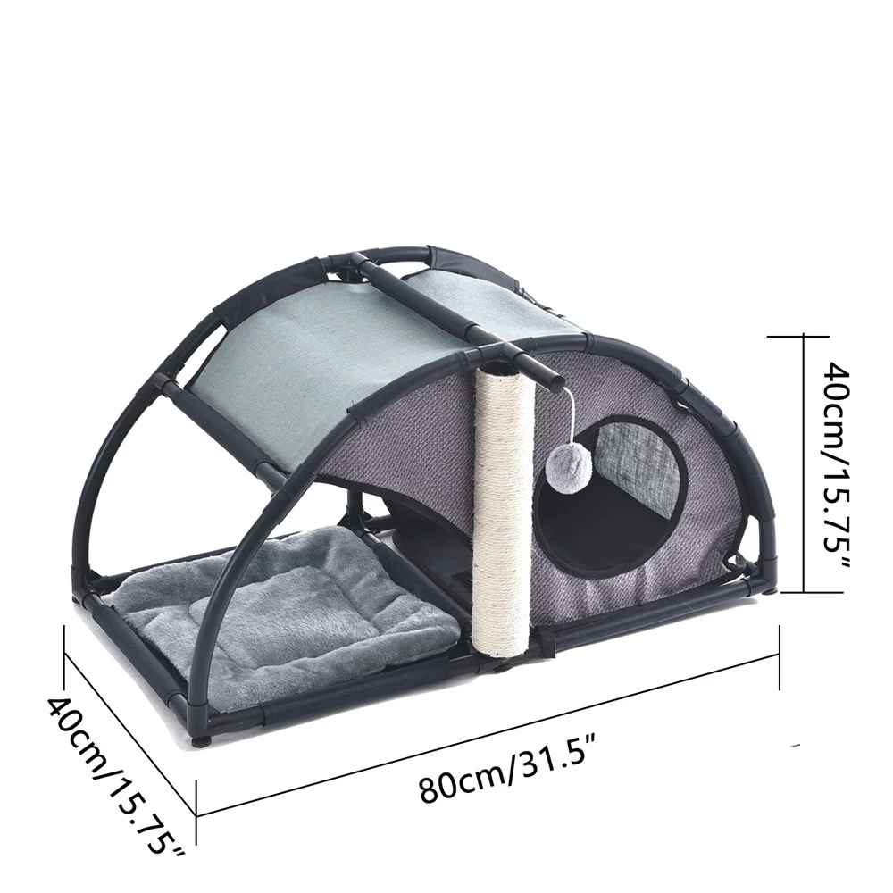 Pet Cat Beds Multi-functional Cat Furniture With Scratching Post Toys Soft Mat For Pet Kittens Funny Tunnel Toys Cat Cave
Pet Cat Beds Multi-functional Cat Furniture With Scratching Post Toys Soft Mat For Pet Kittens Funny Tunnel Toys Cat Cave