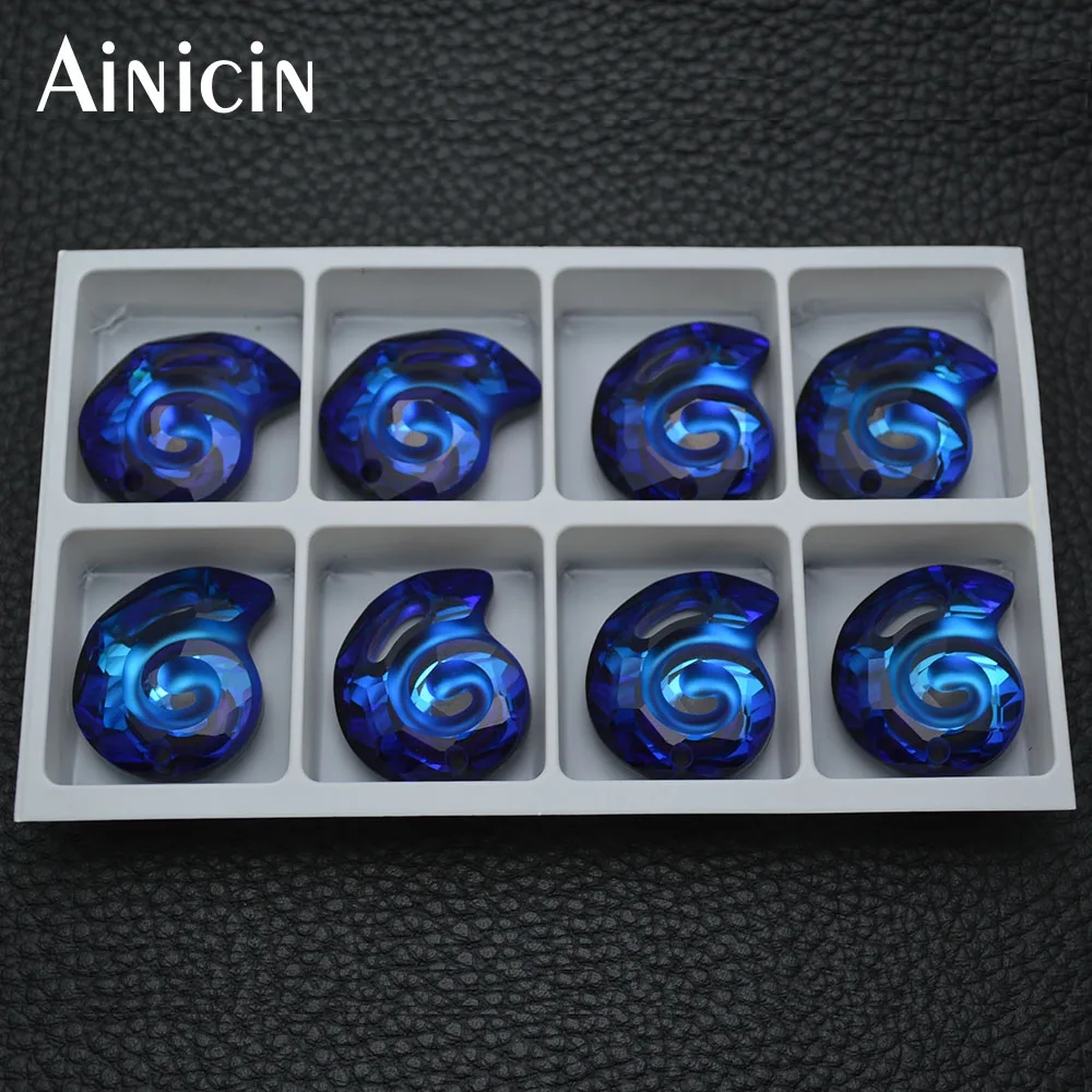 Ainicin 8 шт. высокое качество граненые кристаллы в форме улитки 25x30 мм Королевский синий цвет подвески для модных ювелирных изделий материалы для изготовления
Ainicin 8 шт. высокое качество граненые кристаллы в форме улитки 25x30 мм Королевский синий цвет подвески для модных ювелирных изделий материалы для изготовления