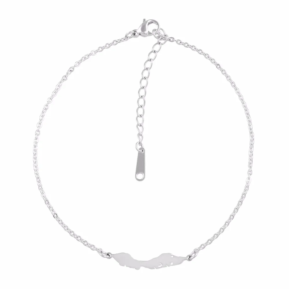 Anniyo 21cm + 4cm / Curacao Map Anklet for Women Girls Ankleband Jewelry Stainless Steel Gifts #047521
Anniyo 21cm + 4cm / Curacao Map Anklet for Women Girls Ankleband Jewelry Stainless Steel Gifts #047521