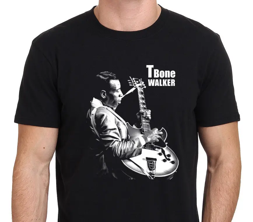 T bone Walker Джаз Блюз Легенда gutarist футболка Для мужчин черный Размеры: S XXL|t-shirt men