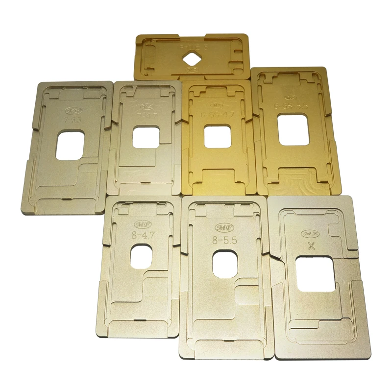 OCA Align Location Metal Mould For iPhone 5 6 6S 7 7 Plus 8 8+ X XS XR X-MAX 11 Pro Front Glass with Frame Silicon Laminate Mat
OCA Align Location Metal Mould For iPhone 5 6 6S 7 7 Plus 8 8+ X XS XR X-MAX 11 Pro Front Glass with Frame Silicon Laminate Mat