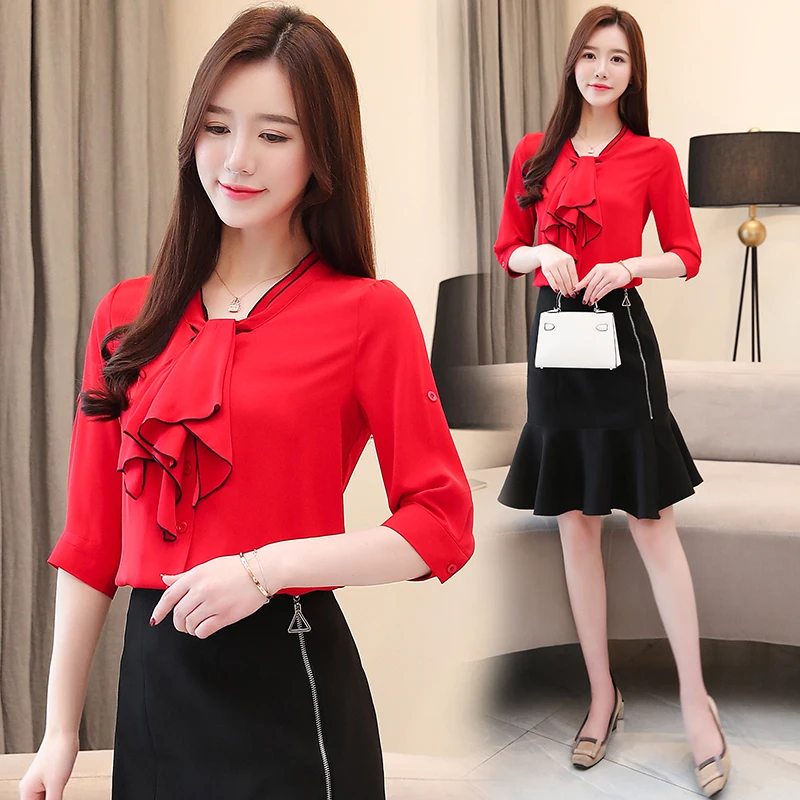 Women tops and chiffon blouses 2019 spring and summer fashion new style women chiffon blouse Office Lady chiffon shirts 2816 50
Women tops and chiffon blouses 2019 spring and summer fashion new style women chiffon blouse Office Lady chiffon shirts 2816 50