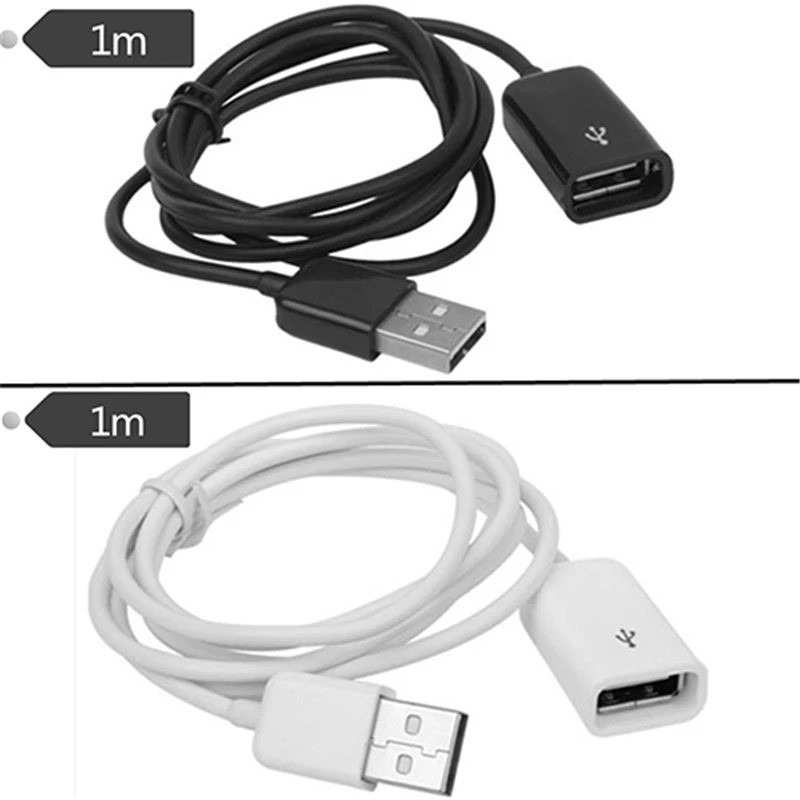Удлинитель USB кабель USB2.0 жемчужная раковина данных зарядный USBAM/AF 1 м для дома