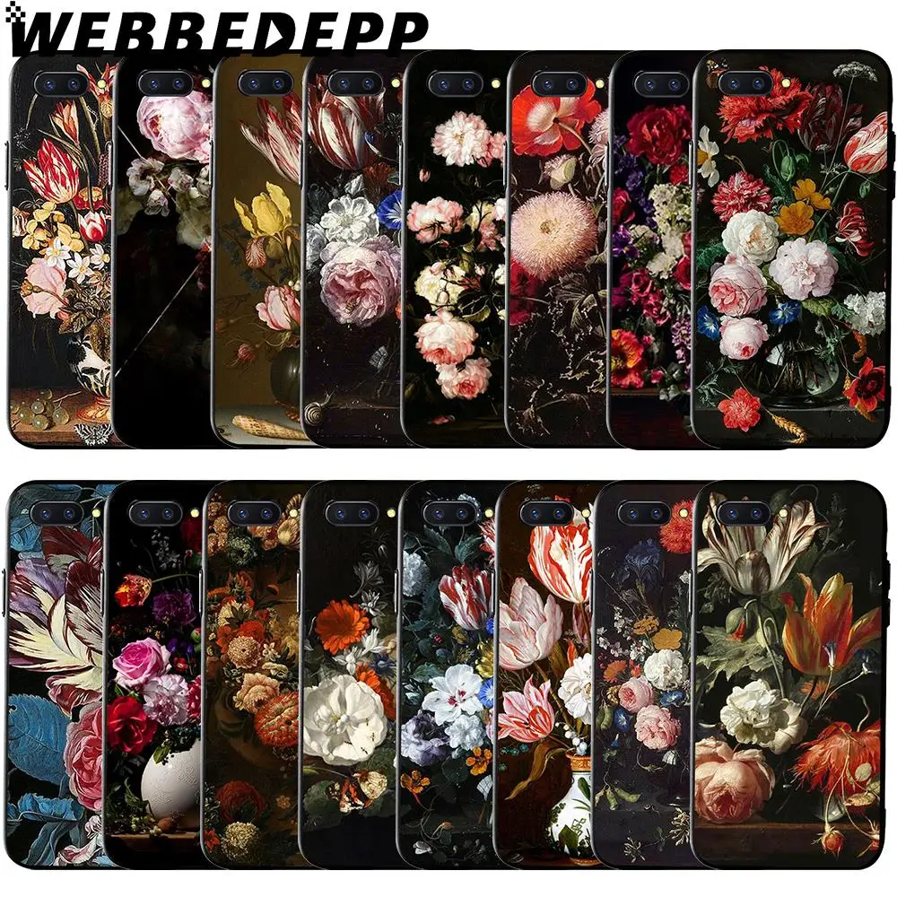 WEBBEDEPP Flower Butterfly In Vase Art Soft Case for Huawei Honor 6 7A Pro 7C 8C 7X 8X 8 9 10 lite Note10 | Мобильные телефоны и