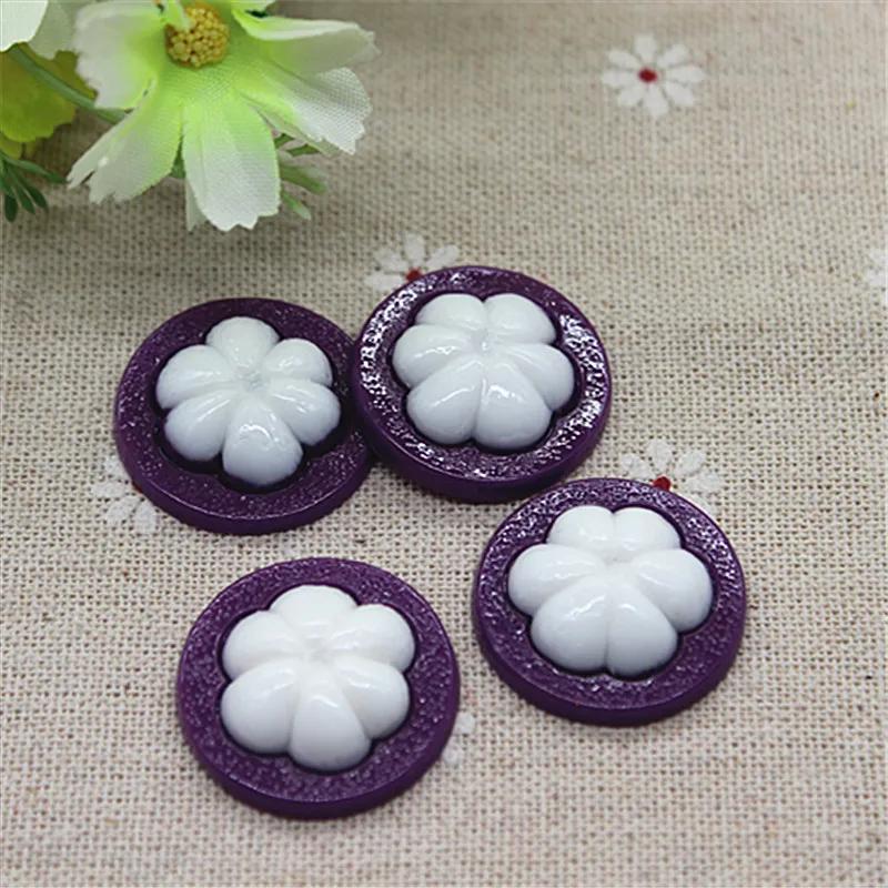 10pcs Kawaii Simulation Fruit Resin Mangosteen Slice Flatback Cabochon DIY Decorative Craft Scrapbooking Accessories,26mm
10pcs Kawaii Simulation Fruit Resin Mangosteen Slice Flatback Cabochon DIY Decorative Craft Scrapbooking Accessories,26mm