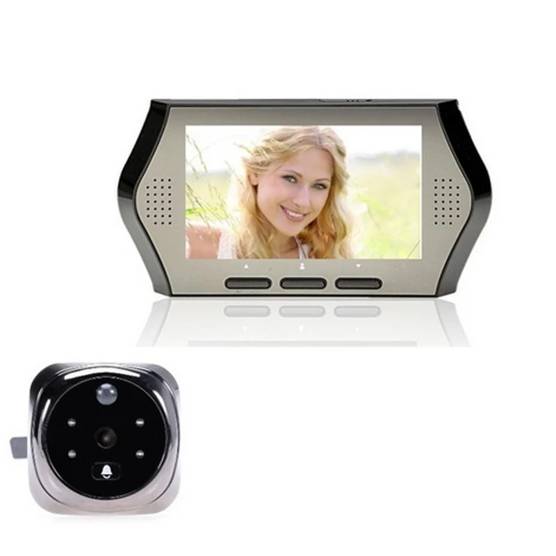 4.3 Inch Door Viewer Peephole Camera 3X Zoom Multi-language PIR Motion Sensor IR Night Vision Video Doorbell Intercom Bell
4.3 Inch Door Viewer Peephole Camera 3X Zoom Multi-language PIR Motion Sensor IR Night Vision Video Doorbell Intercom Bell