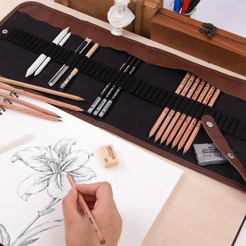 Marco sketch set beginner draw brush pencil professional student children with painting tools sketch pen art supplies
Marco sketch set beginner draw brush pencil professional student children with painting tools sketch pen art supplies