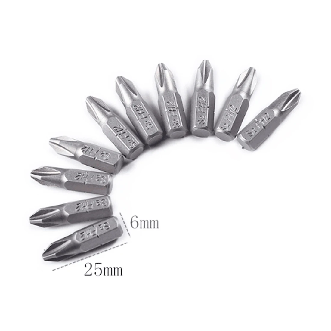 25 мм 10 шт. электрическая отвертка 1/4 "шестигранный наконечник PH2 Philips bits