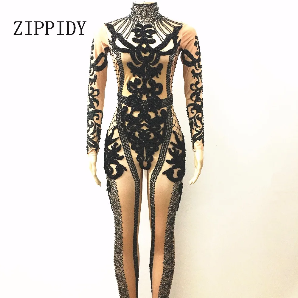 Shining Black Crystals Jumpsuit Nigthclub Performance Outfit Party Celebrate Glisten Rhinestones Costume Bodysuit Stage Rompers
Shining Black Crystals Jumpsuit Nigthclub Performance Outfit Party Celebrate Glisten Rhinestones Costume Bodysuit Stage Rompers