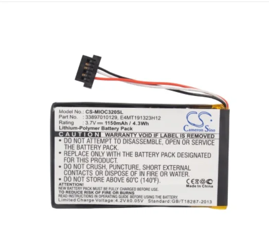 Cameron Sino 1150mAhr Battery For MITAC For Mio C320, C320B, C323, C520, C520t, C620, C620T, C700, C720, C800, C810
Cameron Sino 1150mAhr Battery For MITAC For Mio C320, C320B, C323, C520, C520t, C620, C620T, C700, C720, C800, C810