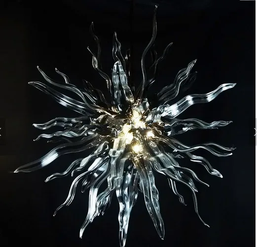 110/220v AC Led Fashionable Hanging Lamp Blown Murano Glass Chandelier Clear Leaf Shape Glass
110/220v AC Led Fashionable Hanging Lamp Blown Murano Glass Chandelier Clear Leaf Shape Glass