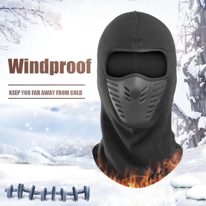 Зимняя велосипедная Спортивная ветрозащитная защитная маска для лица Мужская