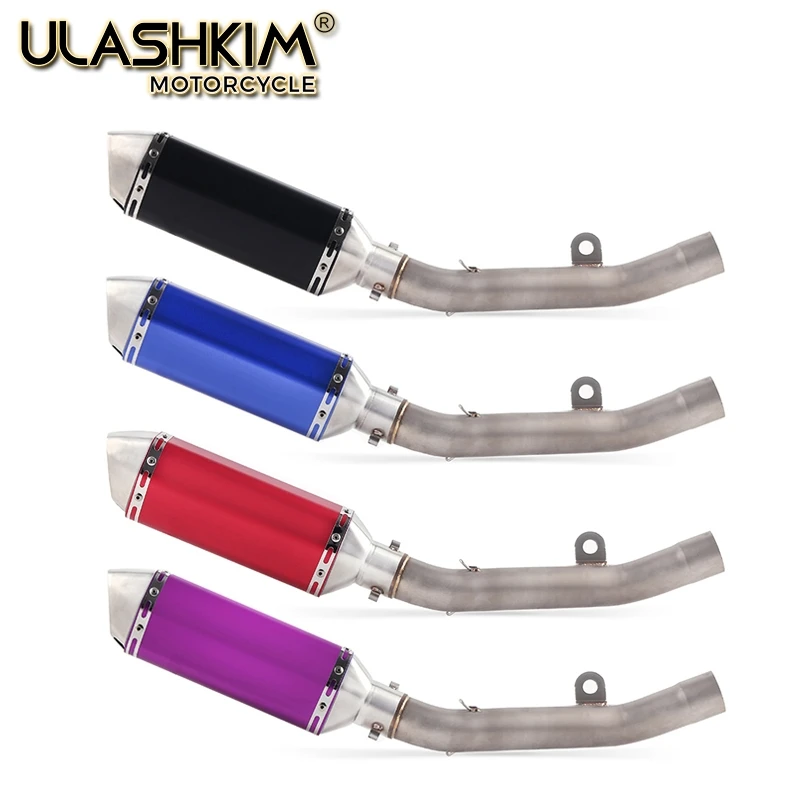 Motorcycle Full System Exhaust Muffler Modified Middle Link Pipe Slip On For kawasaki Z800 2013 2014 2015 2016
Motorcycle Full System Exhaust Muffler Modified Middle Link Pipe Slip On For kawasaki Z800 2013 2014 2015 2016