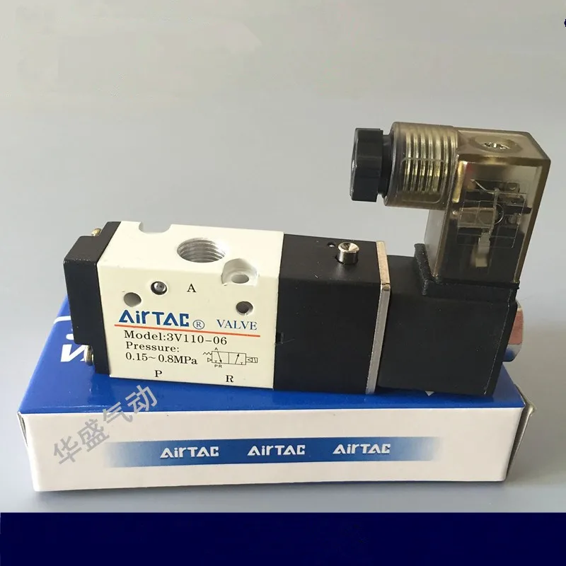 1 шт. 3V110-06 AC220V, 3 порта, 2 положения, 1/8 дюйма, стандарт BSP, Стандартный Пневматический воздушный клапан
1 шт. 3V110-06 AC220V, 3 порта, 2 положения, 1/8 дюйма, стандарт BSP, Стандартный Пневматический воздушный клапан