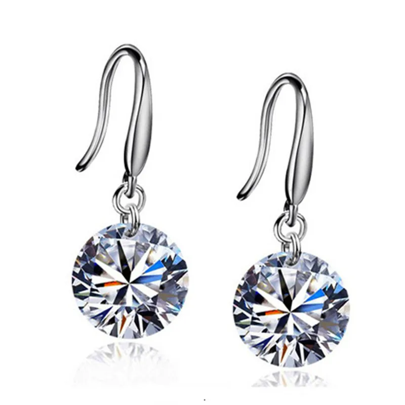 Hot Selling Lady Elegant Fashion Noble Zircon Crystal Dangle Drop Earrings For Women Jewelry Dainty Boucle Mujer Brincos
Hot Selling Lady Elegant Fashion Noble Zircon Crystal Dangle Drop Earrings For Women Jewelry Dainty Boucle Mujer Brincos