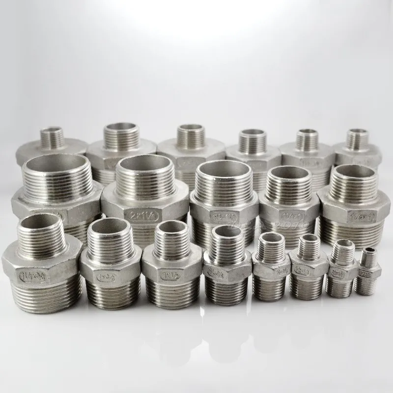 MEGAIRON 1/4"x1/8" Threaded Reducer Hex Nipple Male to Male Pipe Fittings Stainless Steel SS304
MEGAIRON 1/4"x1/8" Threaded Reducer Hex Nipple Male to Male Pipe Fittings Stainless Steel SS304
