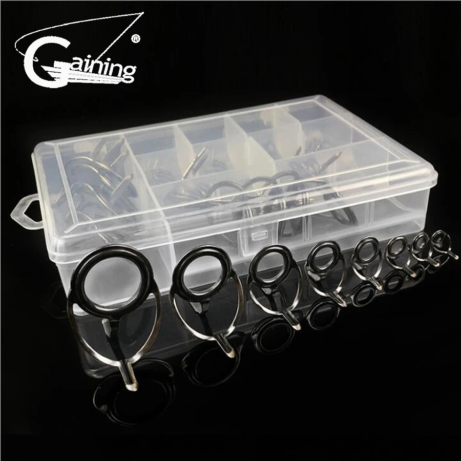 Fishing Rod Guides Sets Tip Repair Kit DIY Building Rod Part Fishing 40pcs 8size Stainless Steel Ceramic Fishing Rod Guide Ring
Fishing Rod Guides Sets Tip Repair Kit DIY Building Rod Part Fishing 40pcs 8size Stainless Steel Ceramic Fishing Rod Guide Ring
