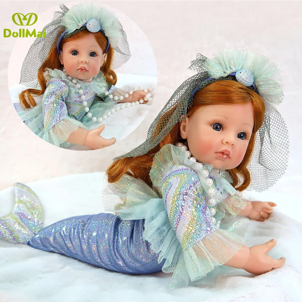 Mermaid baby reborn doll 24"58cm vinyl silicone reborn baby princess plush dolls gift toys for children bonecas
Mermaid baby reborn doll 24"58cm vinyl silicone reborn baby princess plush dolls gift toys for children bonecas