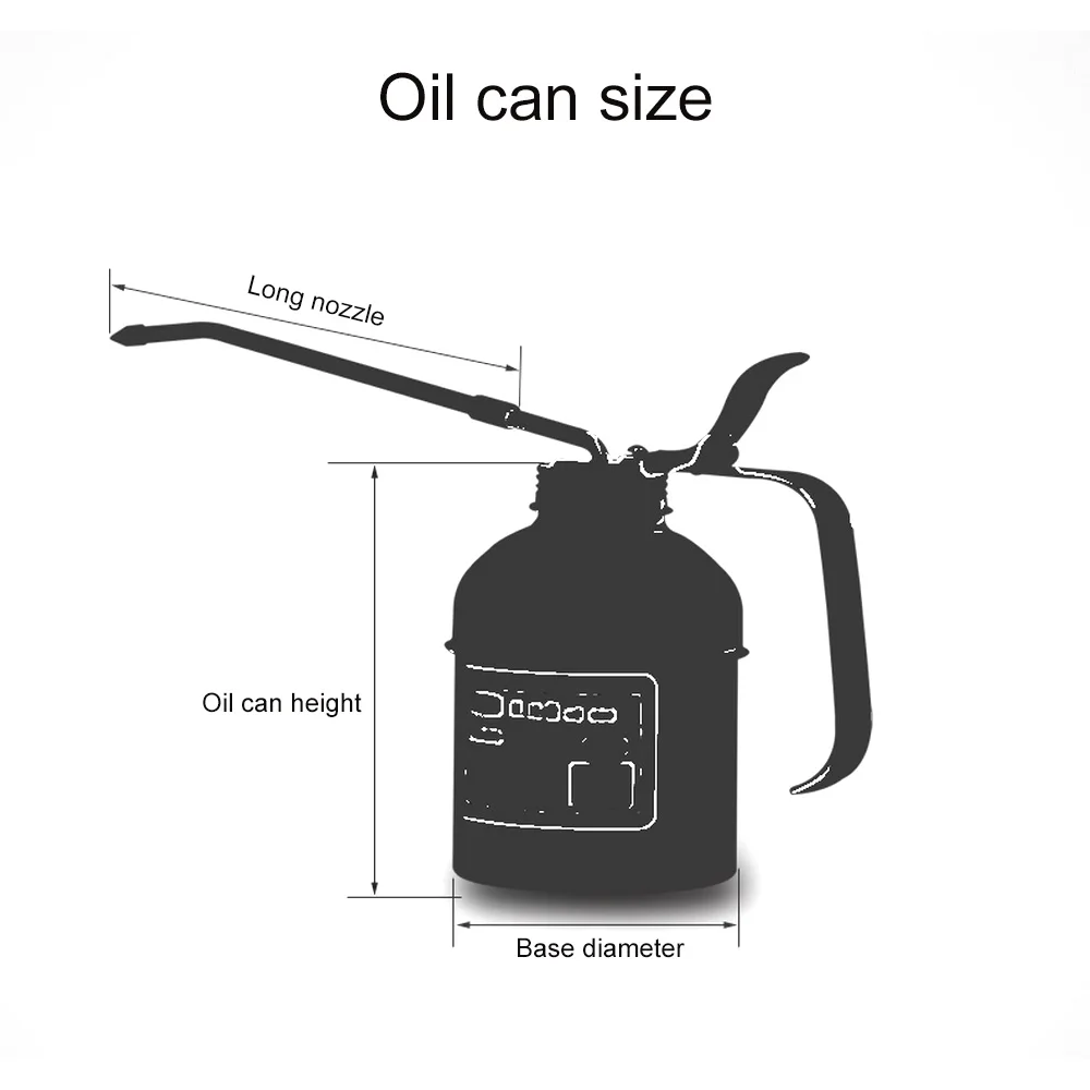 Spray Gun Oiler 180cc/350cc/500cc Machine Oiler Pump High Pressure Long Beak Oil Can Pot Hand Tools Lubricating Airbrush
Spray Gun Oiler 180cc/350cc/500cc Machine Oiler Pump High Pressure Long Beak Oil Can Pot Hand Tools Lubricating Airbrush