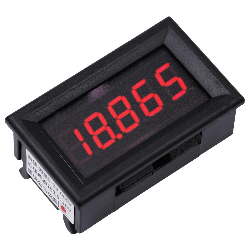 10pcs High Quality New 0.36 inch three Wires Digital Voltmeter tester Panel 5 bit red LED Display DC 0.000-33.000V Voltage Meter
10pcs High Quality New 0.36 inch three Wires Digital Voltmeter tester Panel 5 bit red LED Display DC 0.000-33.000V Voltage Meter