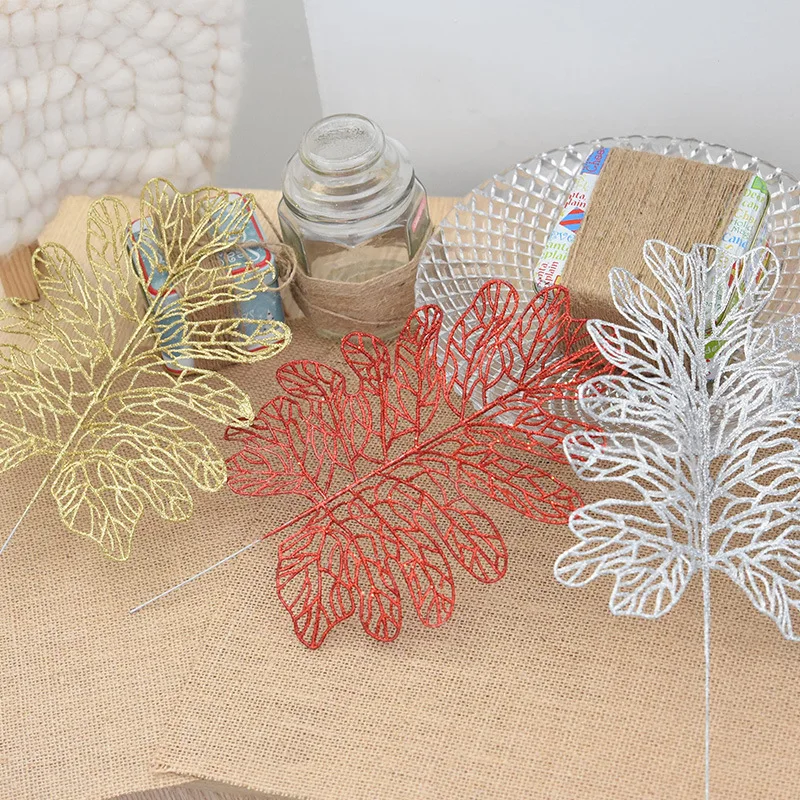 HAOCHU 2Pcs/lot Shiny Foliage Grape Leaves Artificial Flower Plant DIY Christmas Tree Wedding Decoration Scrapbook Accessories
HAOCHU 2Pcs/lot Shiny Foliage Grape Leaves Artificial Flower Plant DIY Christmas Tree Wedding Decoration Scrapbook Accessories