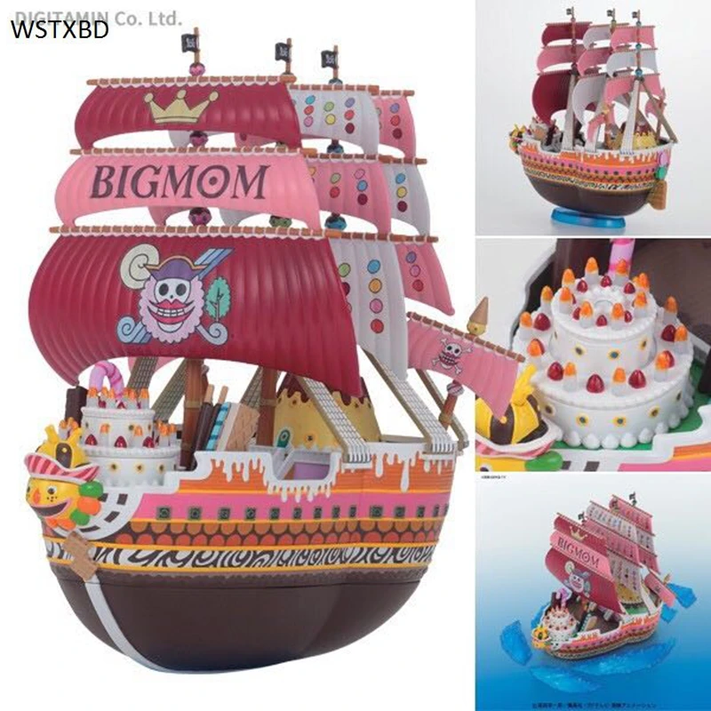 Оригинальные фигурки WSTXBD OP Luffy Big MUM Ship из ПВХ игрушки куклы|one piece|toy figureone piece doll |