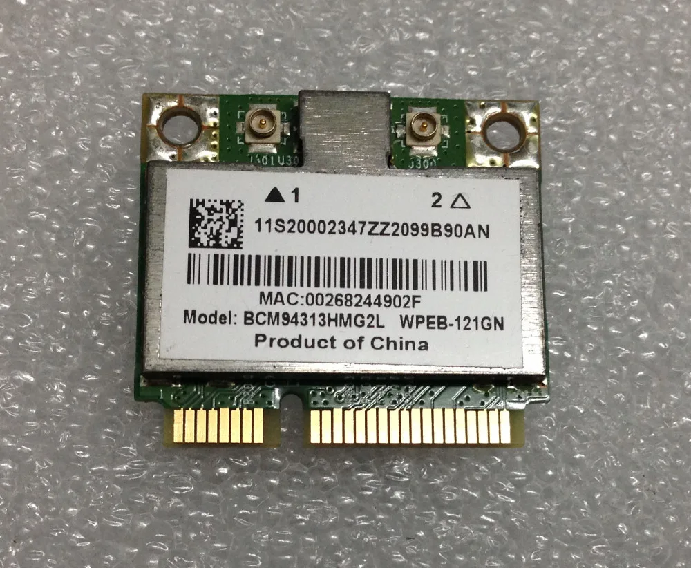 SSEA New For BroadCom BCM94313HMG2L BCM4313 150Mbps Half MINI PCI-E Wlan WIFI Wireless Card for lenovo B560 V560 G555 G560 Z560
SSEA New For BroadCom BCM94313HMG2L BCM4313 150Mbps Half MINI PCI-E Wlan WIFI Wireless Card for lenovo B560 V560 G555 G560 Z560