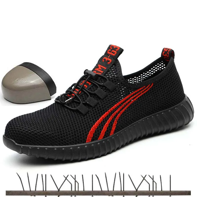 Men's Steel Toe Cap Work Safety Shoes Breathable Lightweight Mesh Outdoor Sneakers Casual Male Anti-smashing Piercing Work Boots
Men's Steel Toe Cap Work Safety Shoes Breathable Lightweight Mesh Outdoor Sneakers Casual Male Anti-smashing Piercing Work Boots