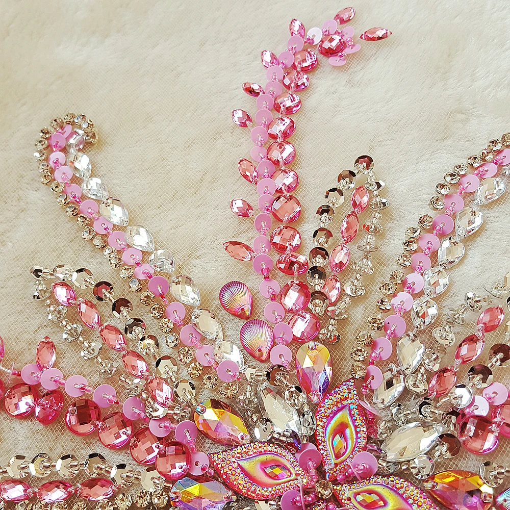 LIght Pink Pure Handmade Sequin Appliques Patch for Clothing Clothes Embroidery Appliques Patch Bridal Sash 24x30cm (pink)
LIght Pink Pure Handmade Sequin Appliques Patch for Clothing Clothes Embroidery Appliques Patch Bridal Sash 24x30cm (pink)