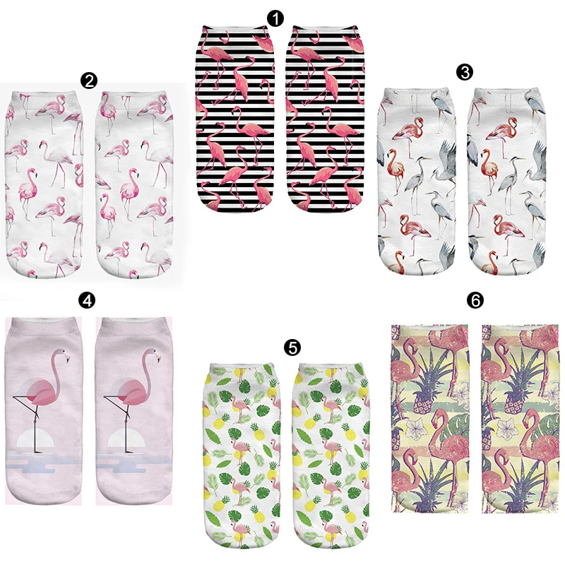 Funny Flamingos 3D Printed Women's socks Casual Happy Cartoon Pattern Low Cut Ankle Short Socks For Female
Funny Flamingos 3D Printed Women's socks Casual Happy Cartoon Pattern Low Cut Ankle Short Socks For Female