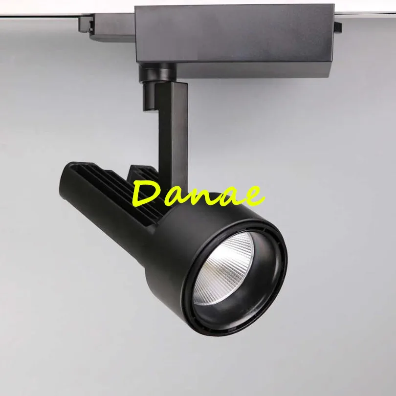 YRANK Indoor Lighting 40W 50W COB LED Track Light AC85-265V 1 Phase 2 Wires Rail Spot Lamps For Home Shop Stores 10pcs | Лампы и