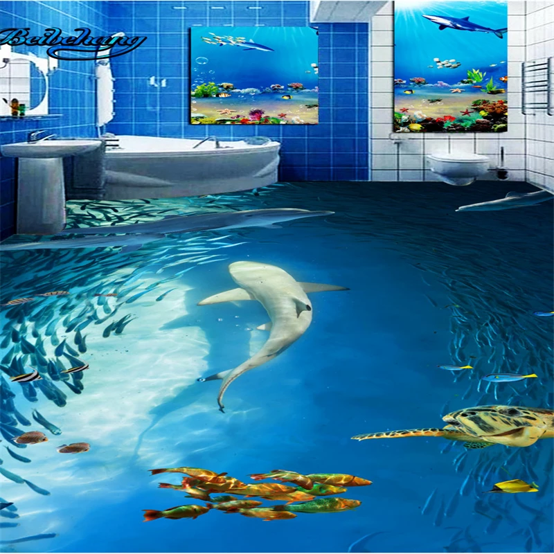 beibehang Underwater World Dolphin Fish House Toilet Bathroom Bedroom 3D Floor Large Custom Wallpaper Mural
beibehang Underwater World Dolphin Fish House Toilet Bathroom Bedroom 3D Floor Large Custom Wallpaper Mural