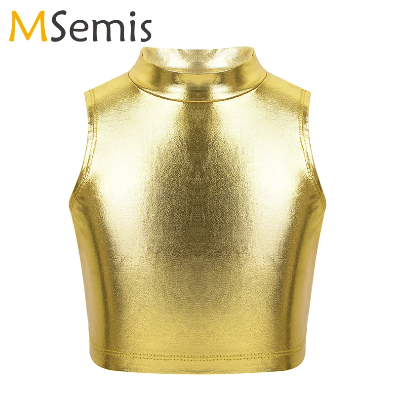 Ballet leotards for girls ballerina Metallic Sleeveless Turtleneck Crop Tank Tops for Ballet Dance Costumes Stage Performance
Ballet leotards for girls ballerina Metallic Sleeveless Turtleneck Crop Tank Tops for Ballet Dance Costumes Stage Performance