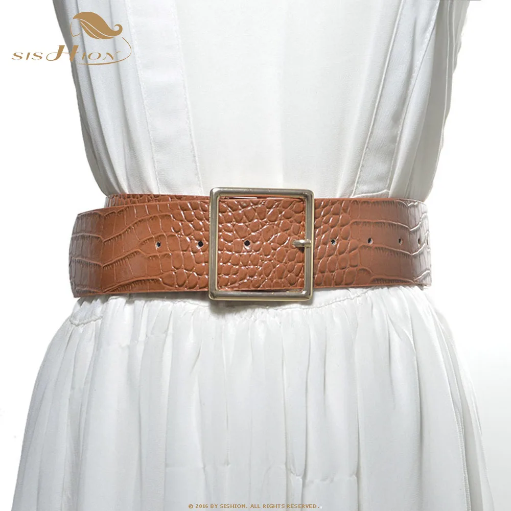 SISHION 2022 new crocodile pattern leather belt SP0238 women square pin knot decorative for windbreaker belts
SISHION 2022 new crocodile pattern leather belt SP0238 women square pin knot decorative for windbreaker belts